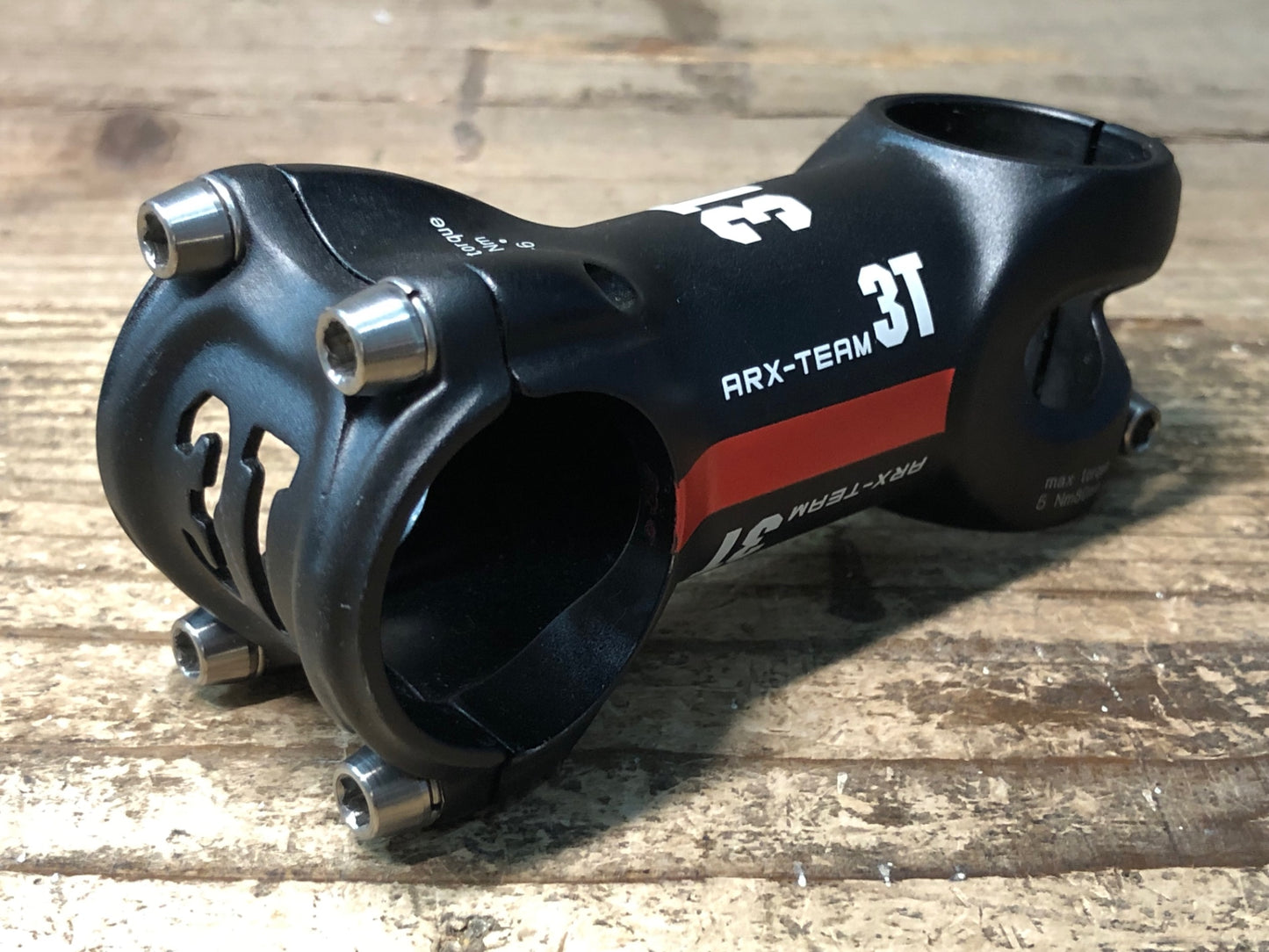 IY798 3T ARX-TEAM アルミステム 黒 80mm Φ31.8 OS -6°
