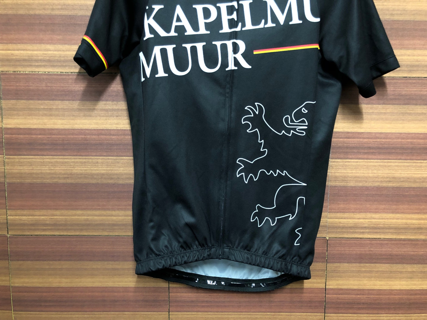 IM801 リオンドカペルミュール Lion de KAPELMUUR 半袖 サイクルジャージ S 黒