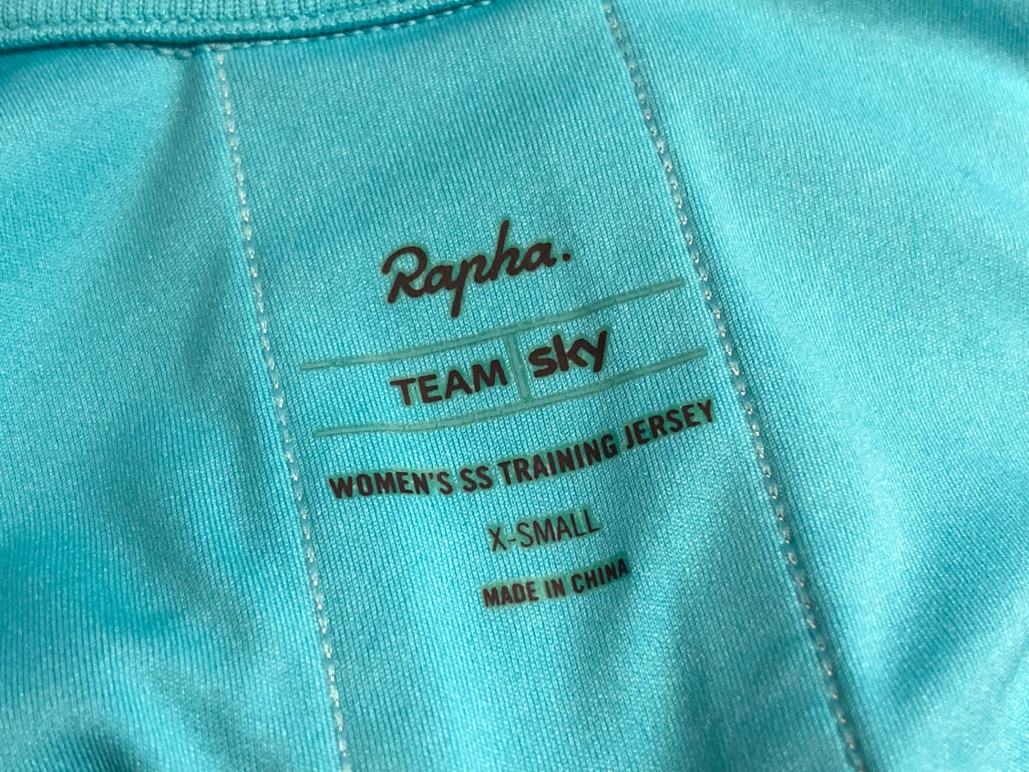 IQ864 ラファ Rapha WOMEN'S SS TRAINING JERSEY 半袖 サイクルジャージ 水色 XS レディース