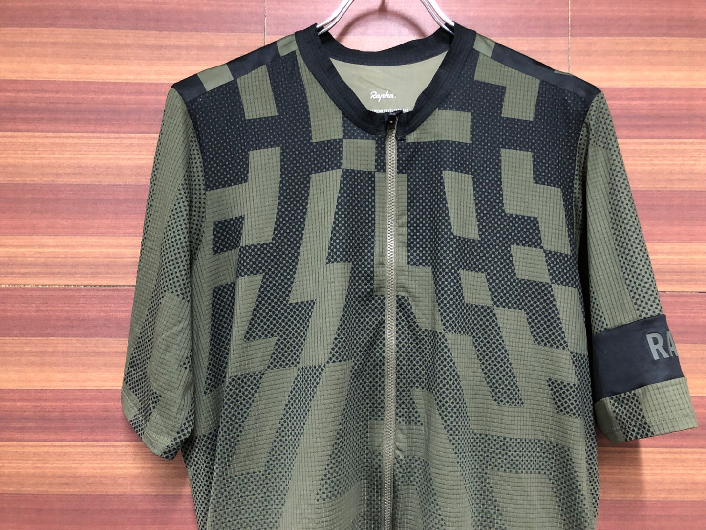 IL528 ラファ Rapha PRO TEAM FLYWEIGHT JERSEY AERO BLOCK カーキ XXL