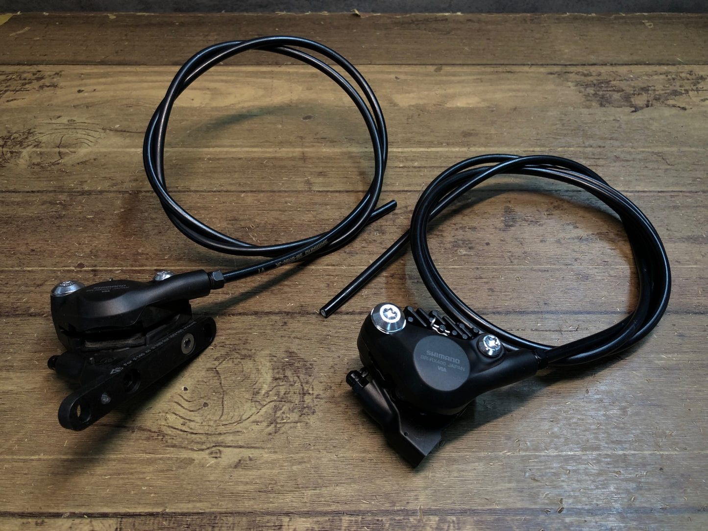 ID732 シマノ SHIMANO GRX BR-RX400 油圧 ディスクブレーキ キャリパー 前後セット