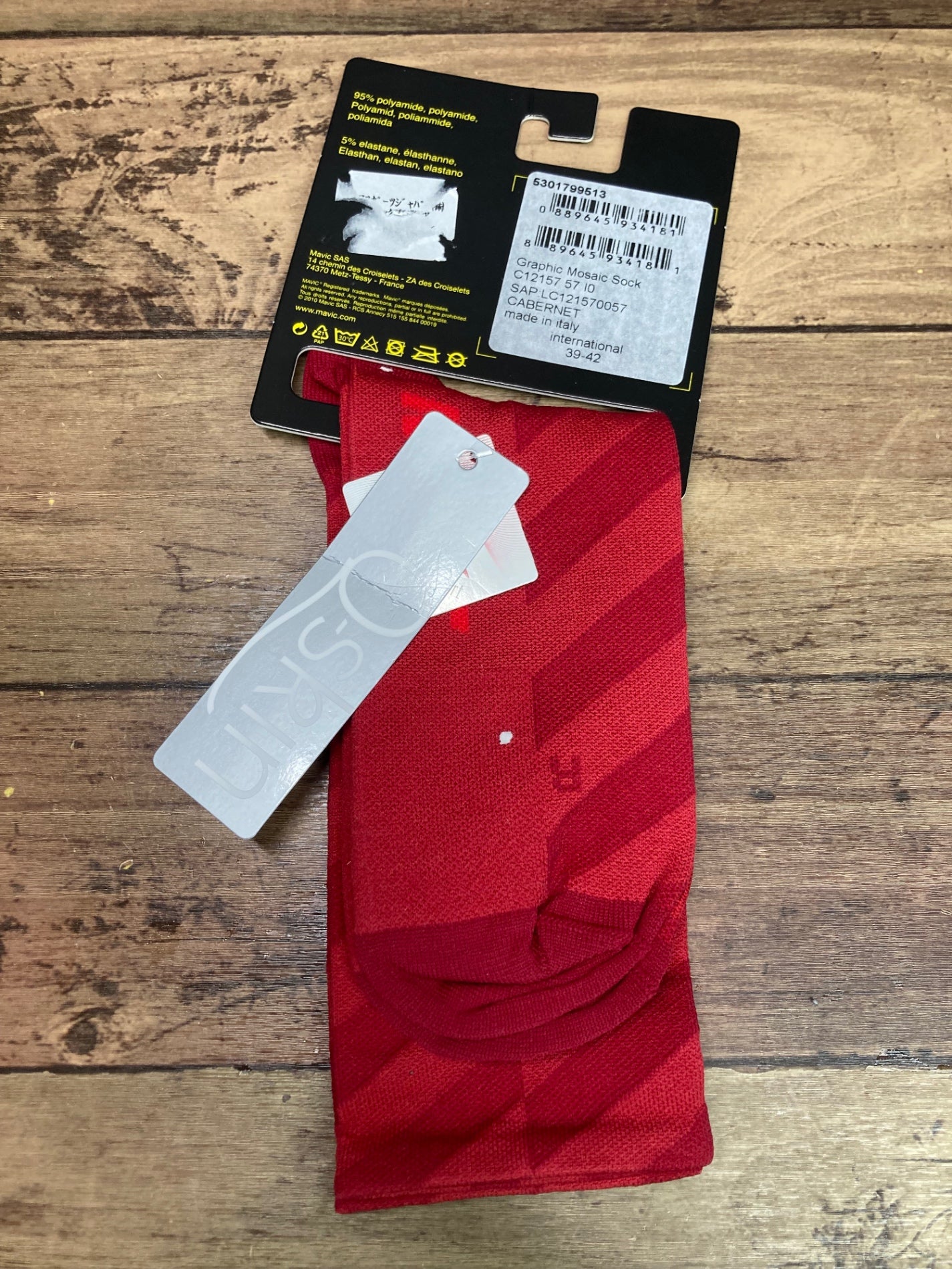 IR276 マヴィック MAVIC Graphic Mosaic Socks 赤 ソックス 39-42
