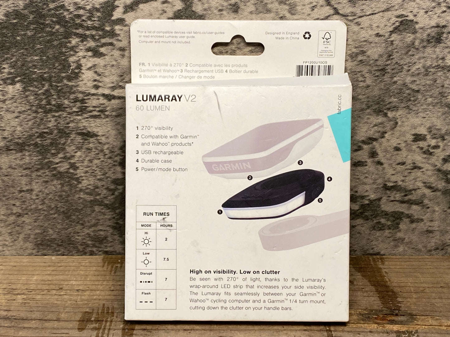 IZ085 ファブリック fabric LUMARAY V2 フロントライト 点灯確認済み