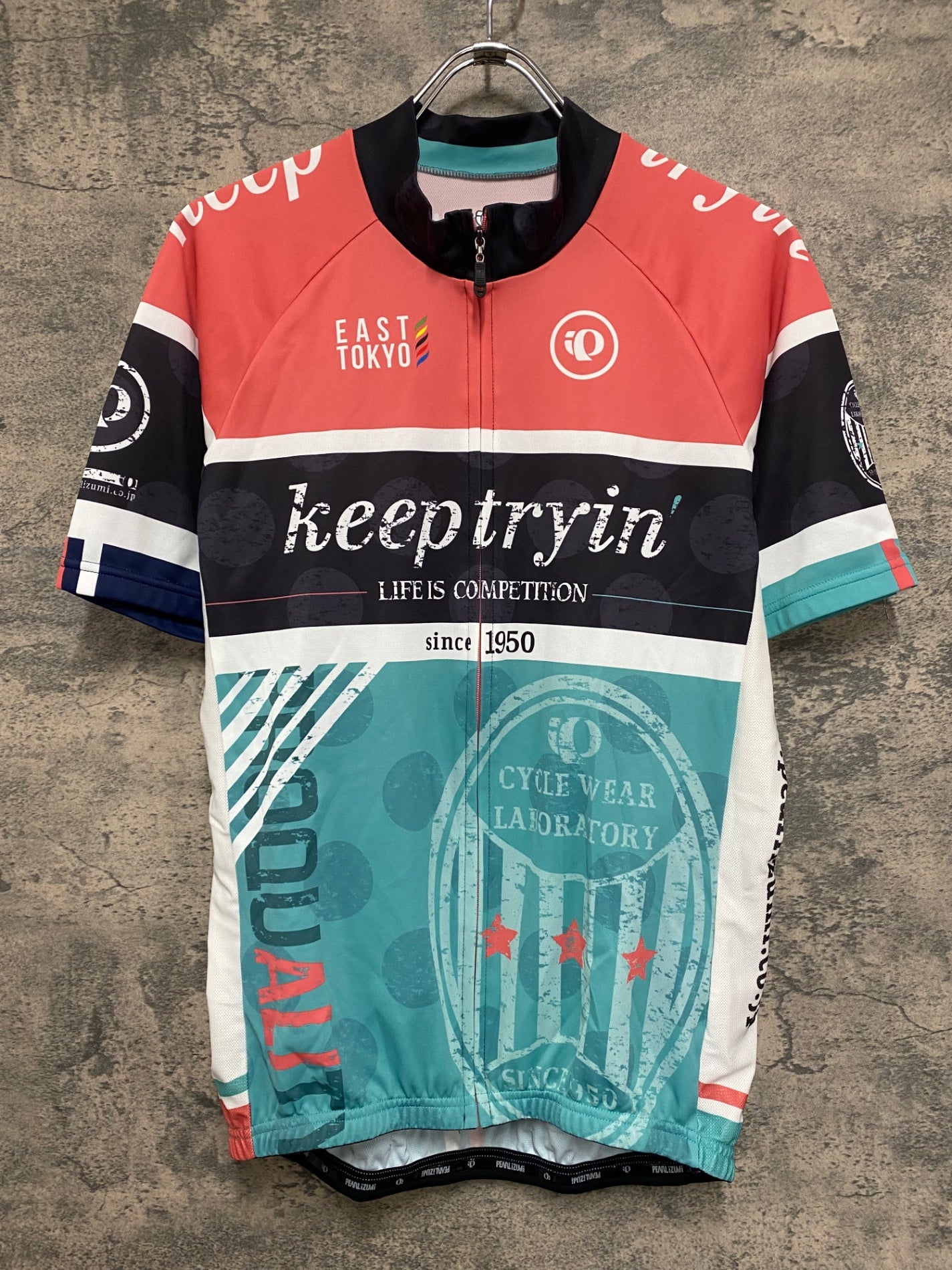 IQ037 パールイズミ Pearlizumi 半袖 サイクルジャージ XL 総柄