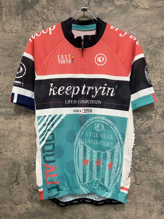 IQ037 パールイズミ Pearlizumi 半袖 サイクルジャージ XL 総柄