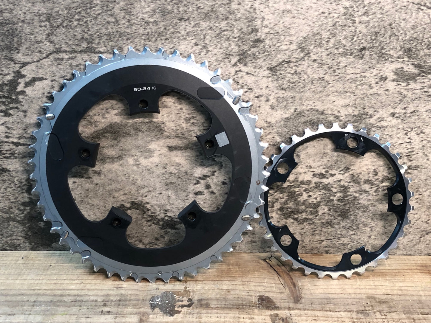 IW633 シマノ SHIMANO デュラエース DURA-ACE FC-7950用 チェーンリング 50/34T PCD110 10S