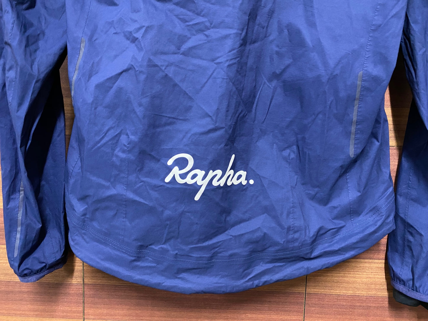 IN538 ラファ Rapha CORE RAIN JACKET 長袖 サイクルジャケット 紺 S ※内側にダメージ、破れあり