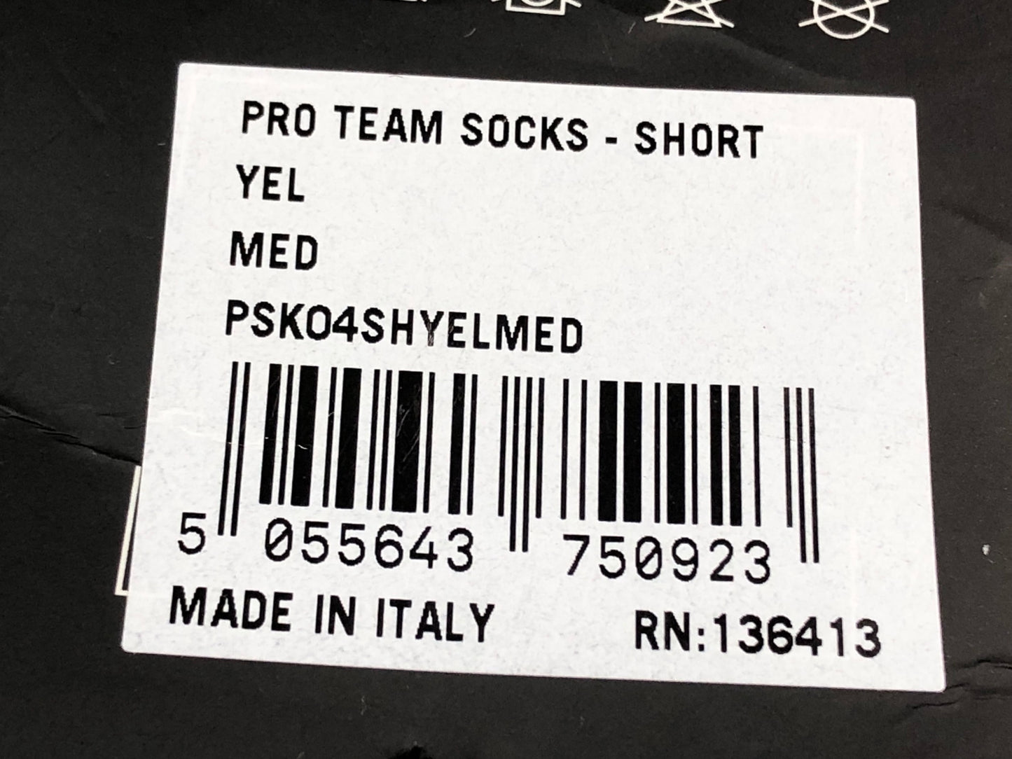 IO659 ラファ Rapha PRO TEAM サイクルソックス M イエロー ショート丈