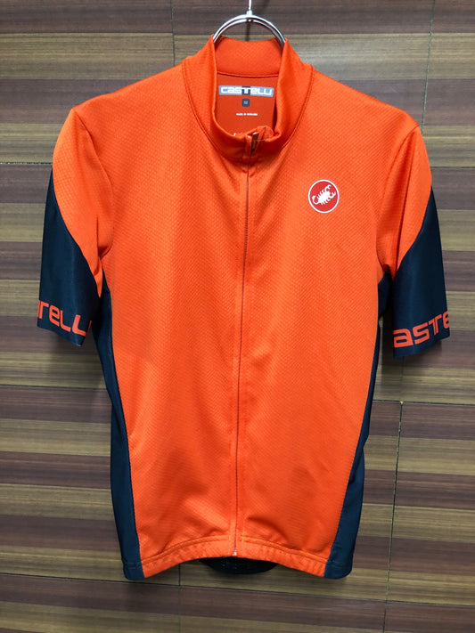 IP349 カステリ CASTELLI 半袖 サイクルジャージ オレンジ M