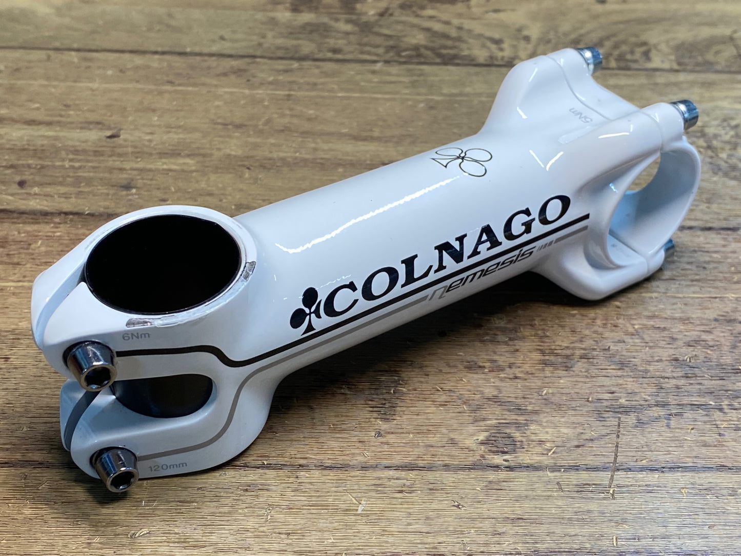 IW579 コルナゴ COLNAGO ネメシス NEMESIS アルミ ステム 白 120mm Φ31.8 OS