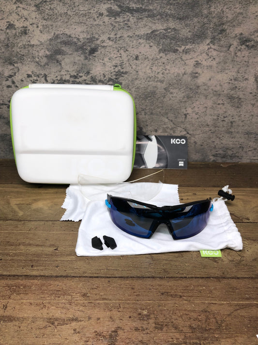 JB340 カスク KASK クー KOO OPEN サングラス アイウェア 黒 青 クリアレンズ付属
