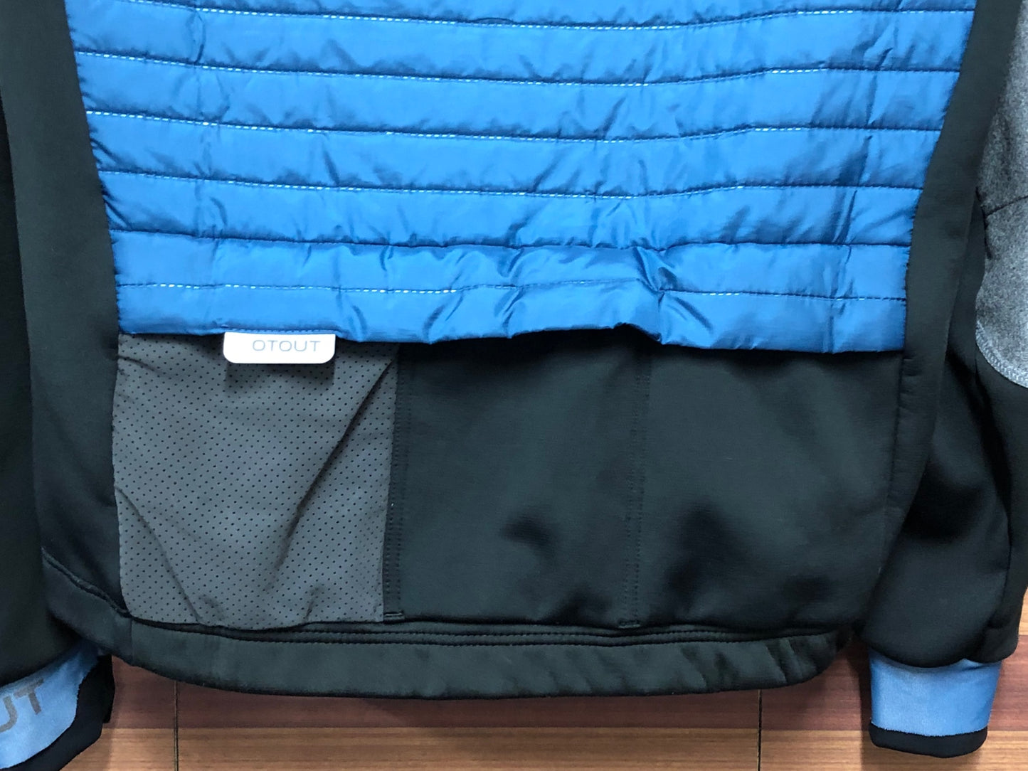 IQ680 ドットアウト DOTOUT 長袖 サイクルジャケット 青 S ダウン