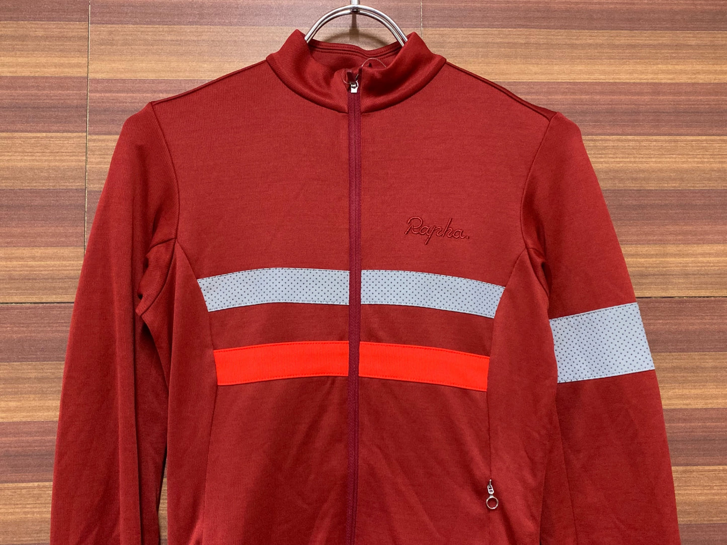 IE325 ラファ Rapha WOMEN'S BREVET LONG SLEEVE JERSEY 長袖 サイクルジャージ 赤 XXS