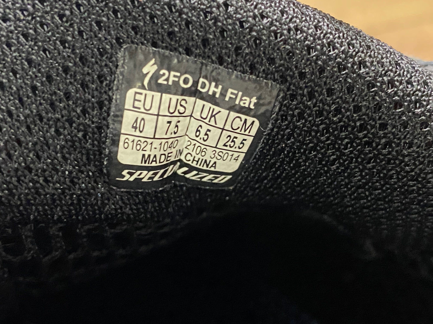 IY574 スペシャライズド SPECIALIZED 2FO FLAT MTB フラットシューズ 黒 40