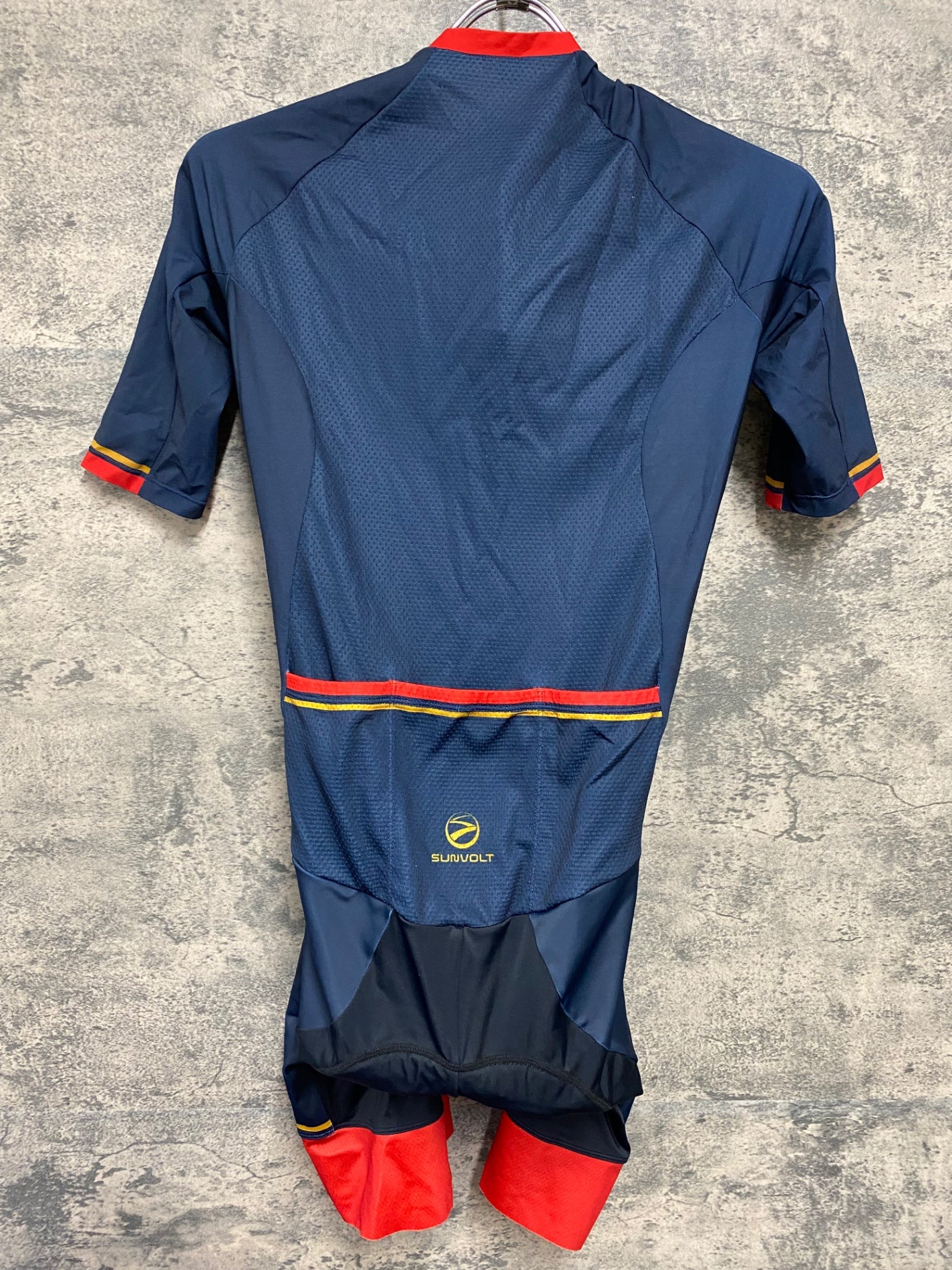 IY543 サンボルト SUNVOLT 半袖 ワンピース セパレート 紺 S