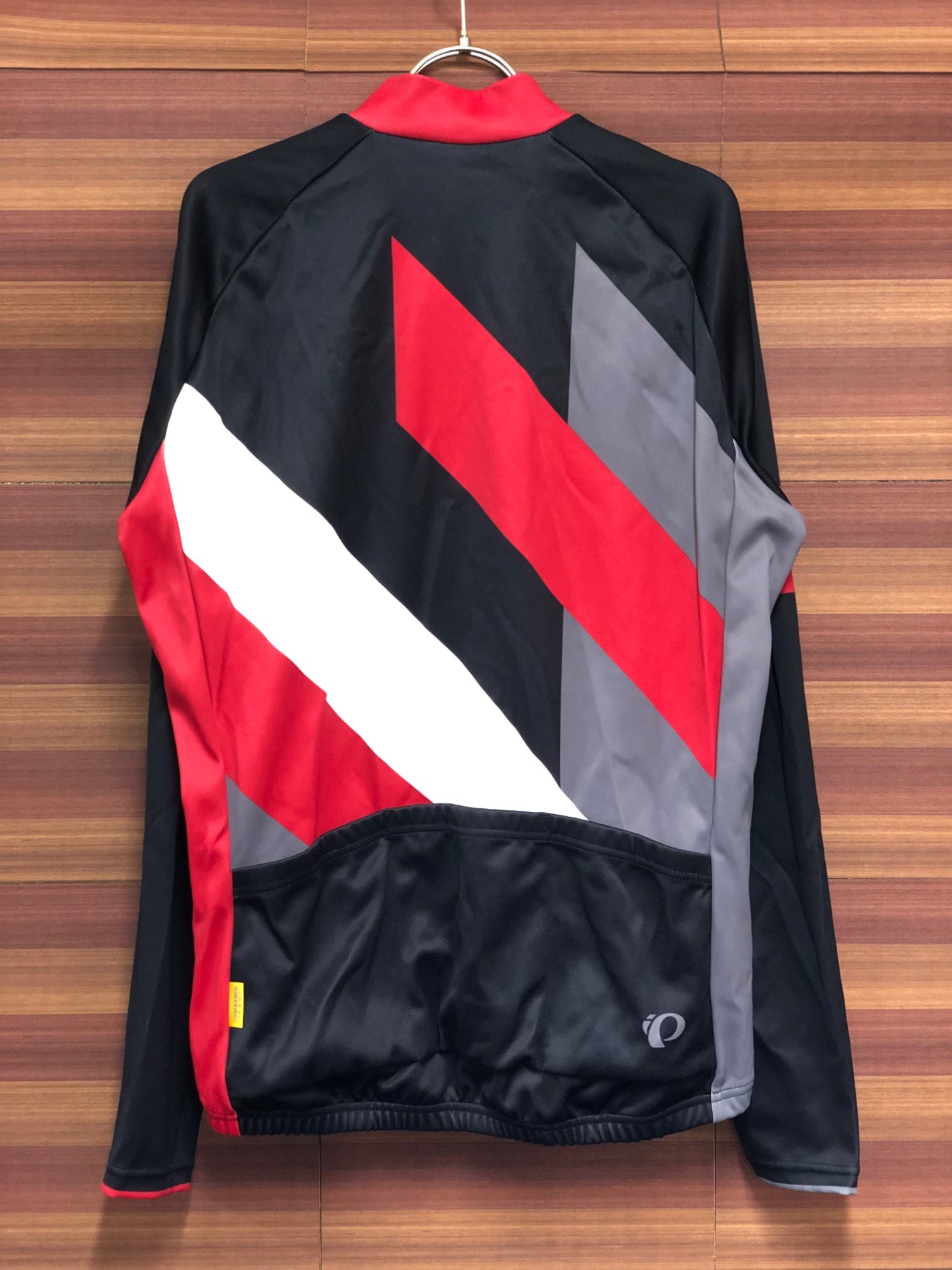 IQ847 パールイズミ PEARL iZUMi 長袖 サイクルジャージ 黒 白 XL 裏起毛