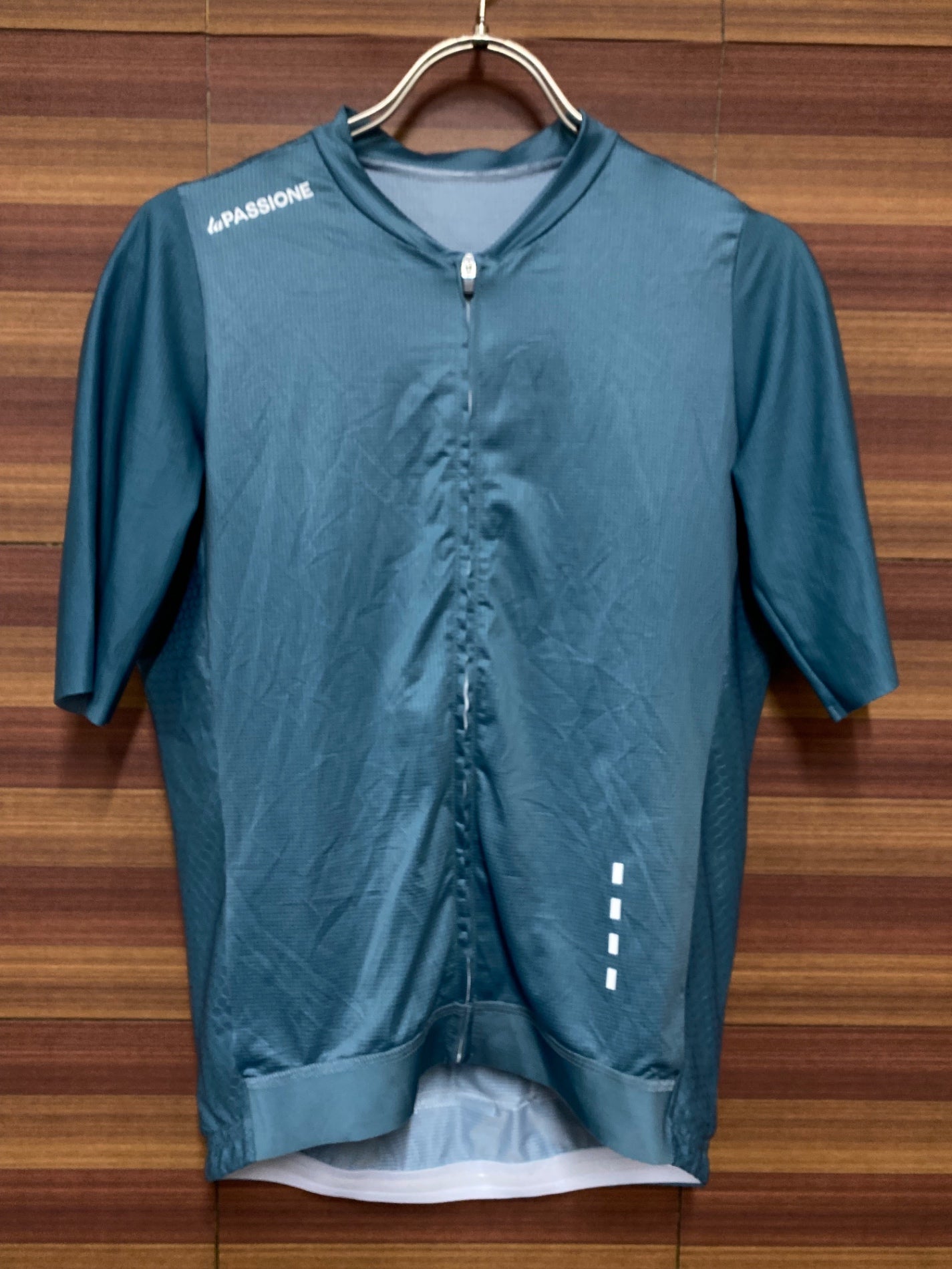 IO540 ラパッション la PASSIONE Switch Jersey 半袖 サイクルジャージ 青緑 M