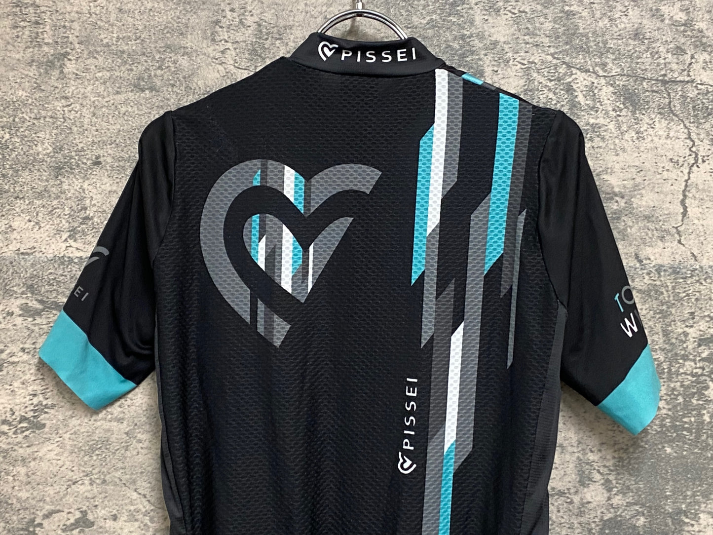 IZ427 ピセイ PISSEI 半袖 サイクルジャージ 黒 M TOKYO WHEELS