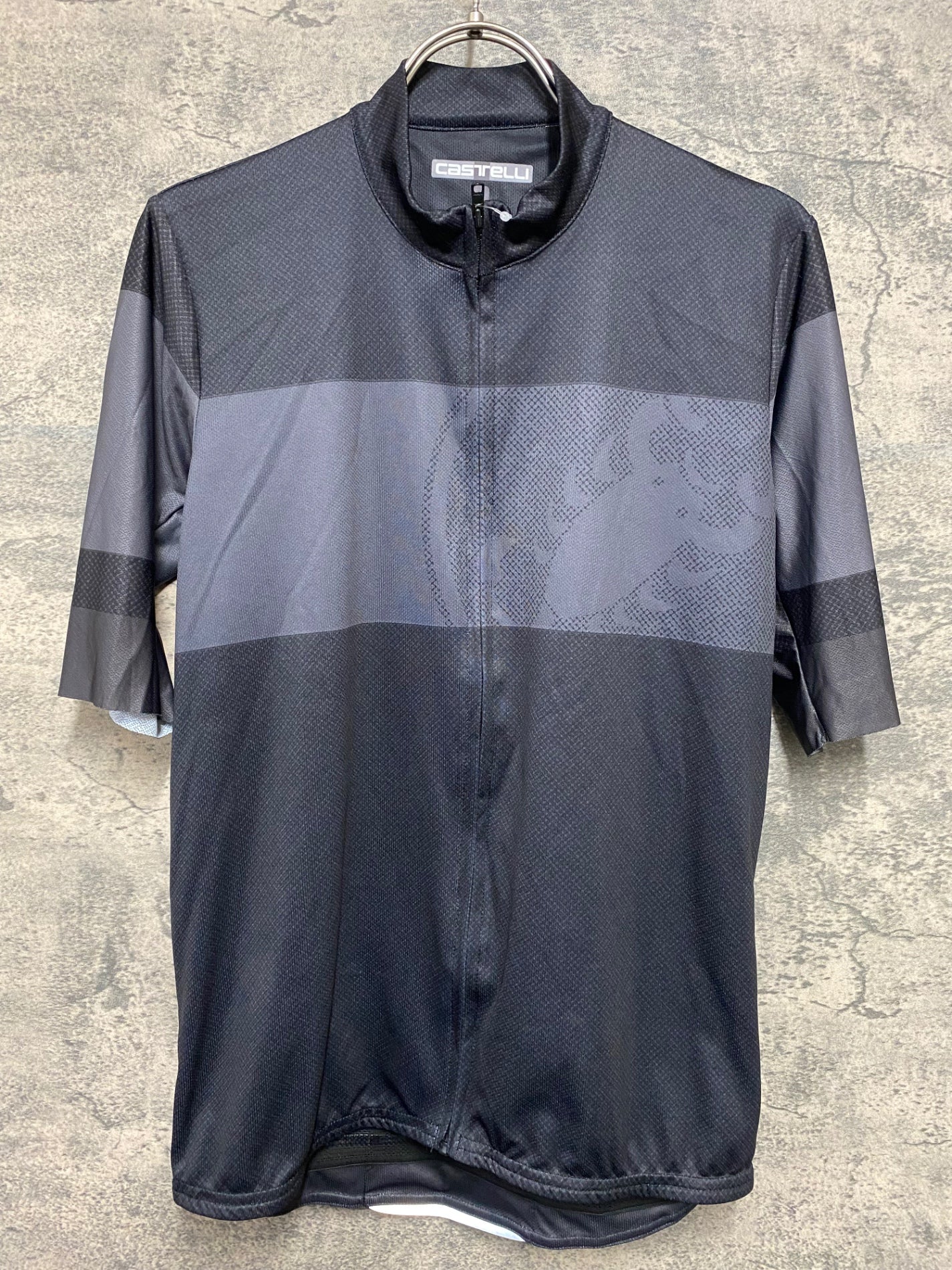JD295 カステリ CASTELLI 半袖 サイクルジャージ 黒 L