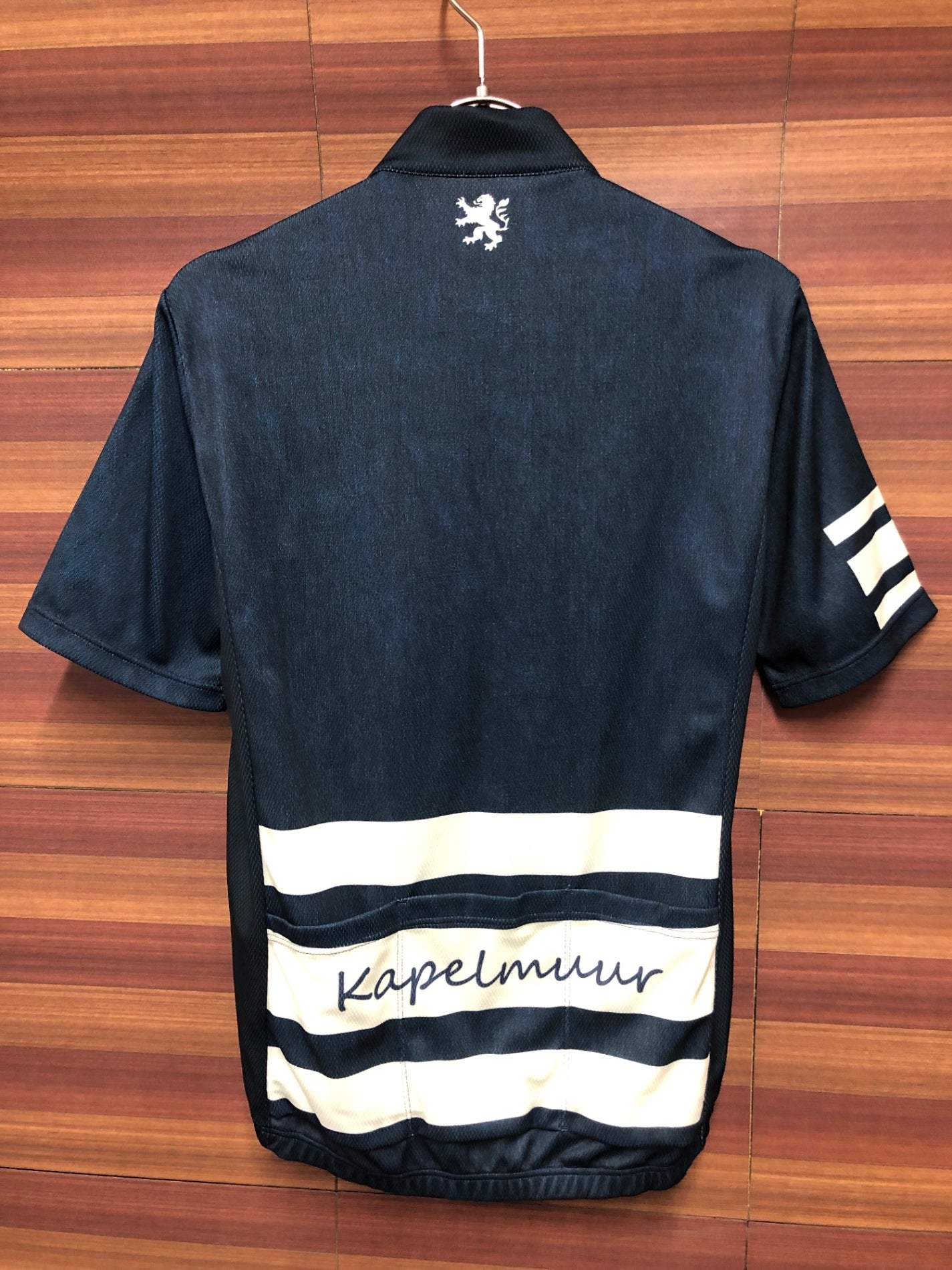 IQ743 カペルミュール KAPELMUUR 半袖 サイクルジャージ 紺 デニムカラー M