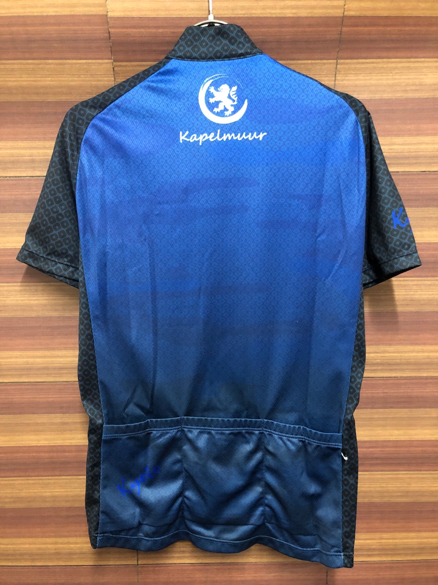 IU724 カペルミュール KAPELMUUR × Y's Road京都 半袖 サイクルジャージ 青 黒 M