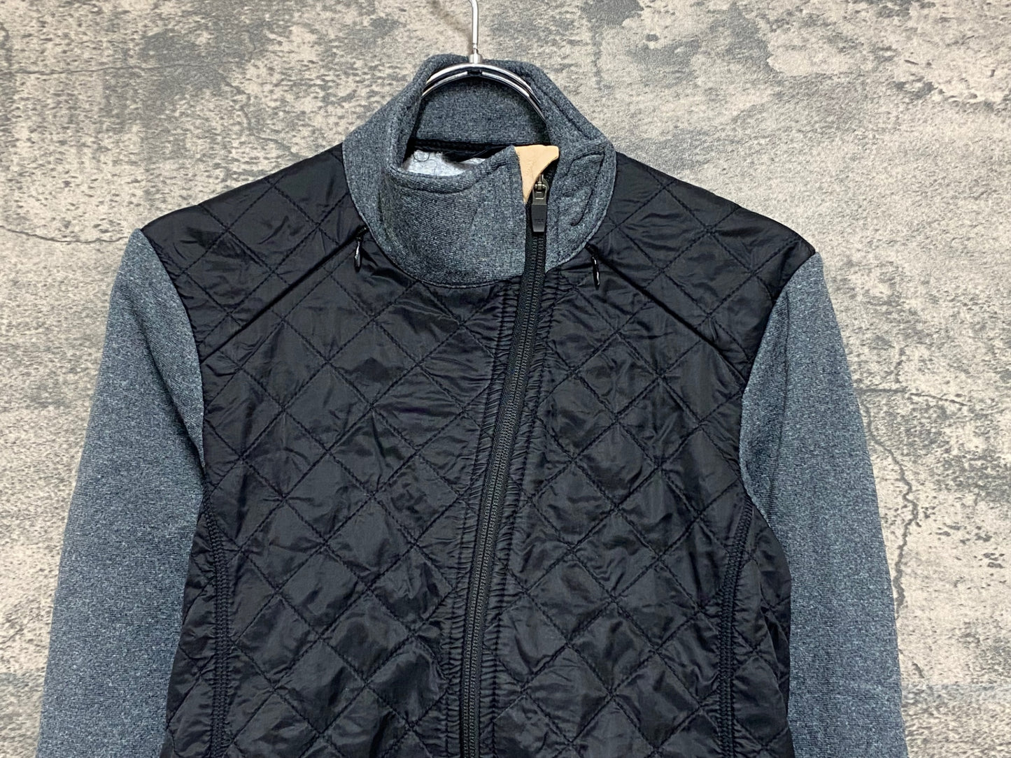 IZ743 カフェドシクリステ CAFE DU CYCLISTE Helene 長袖 サイクルジャケット 黒 レディース S 裏起毛 中綿