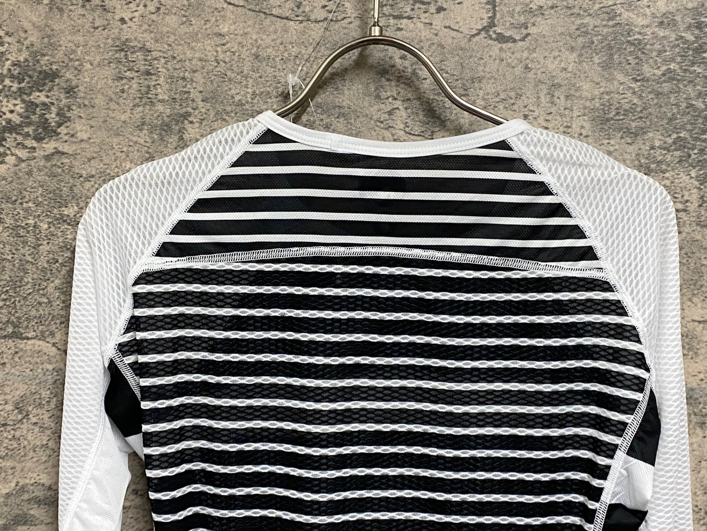 JC313 TICCC 長袖 べースレイヤー 白黒 M