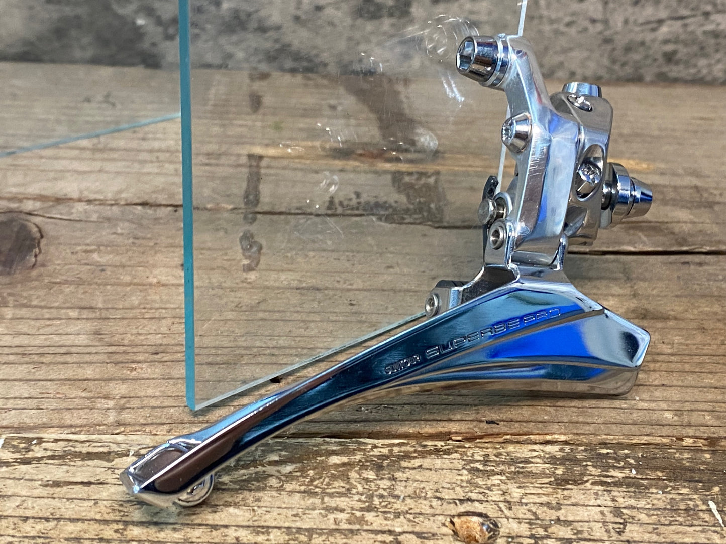 IL947 未使用 サンツアー SUNTOUR シュパーブプロ SUPERBE PRO フロントディレイラー 直付 2×7/8S