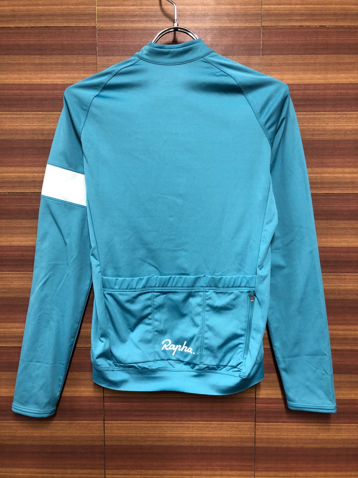 IH413 ラファ Rapha WOMEN'S CORE LONG SLEEVE JERSEY 長袖サイクルジャージ 青 XS 裏起毛