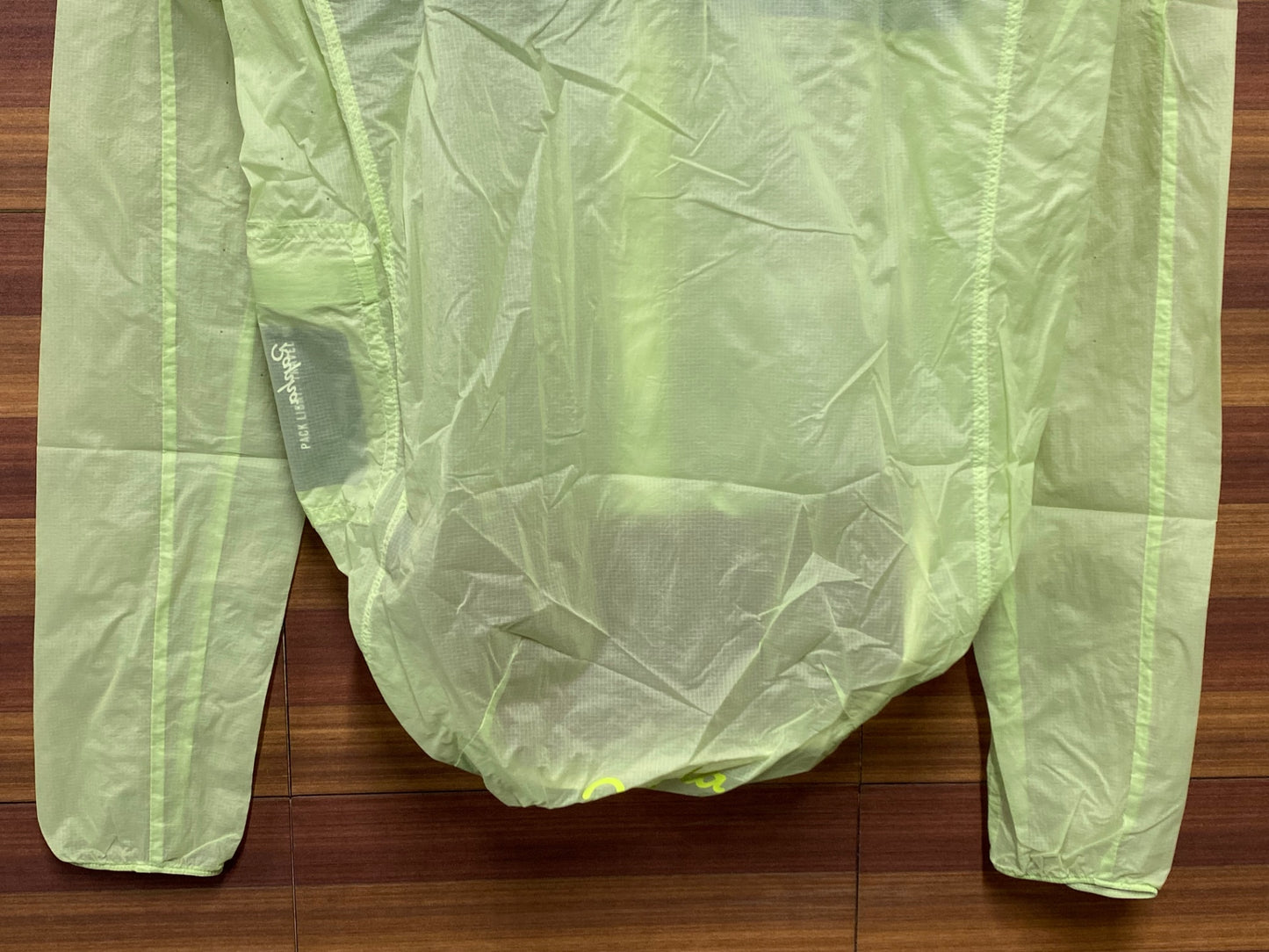 IT644 ラファ Rapha BREVET FLYWEIGHT WIND JACKET 長袖 ウィンドブレーカー 黄緑 XS