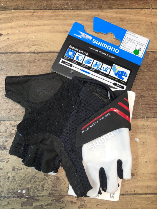 IL809 シマノ SHIMANO Escape glove 指切りグローブ 白黒