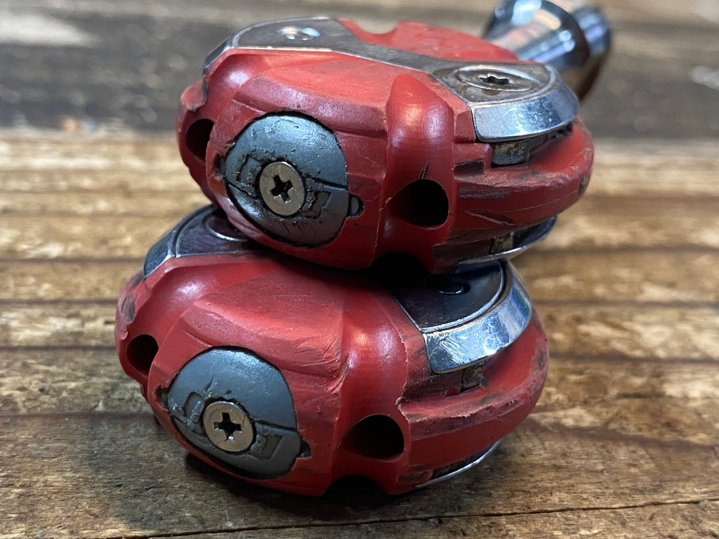 IS577 スピードプレイ Speedplay ZERO ビンディングペダル 赤 ステンレスシャフト