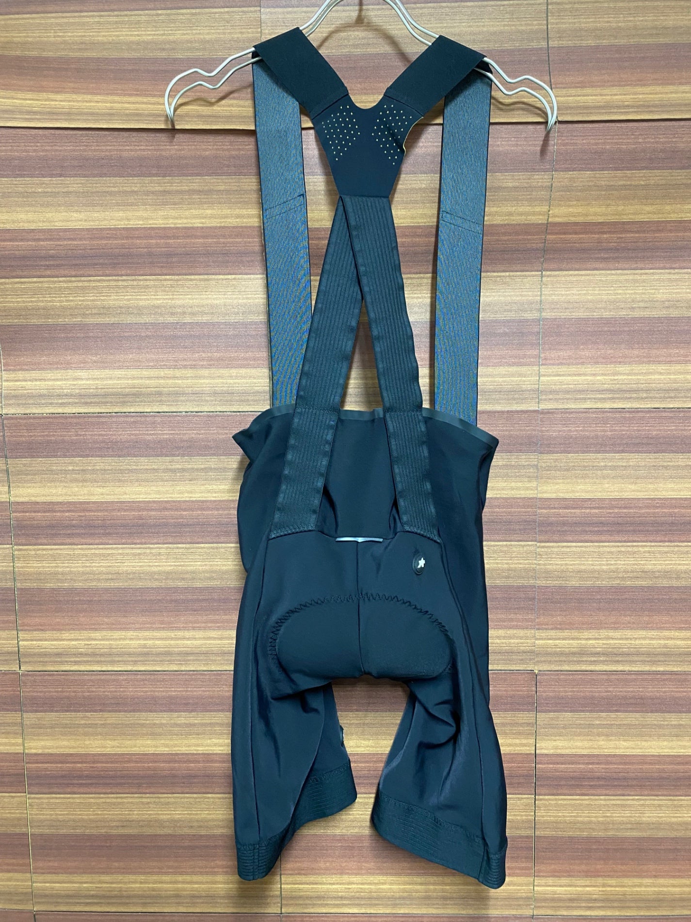 IT808 アソス assos EQUIPE RS SPRING FALL BIB SHORTS S9 ビブショーツ 黒 黄 M 裏起毛 CLIMA CODE 2/3 ※パッド内側汚れ