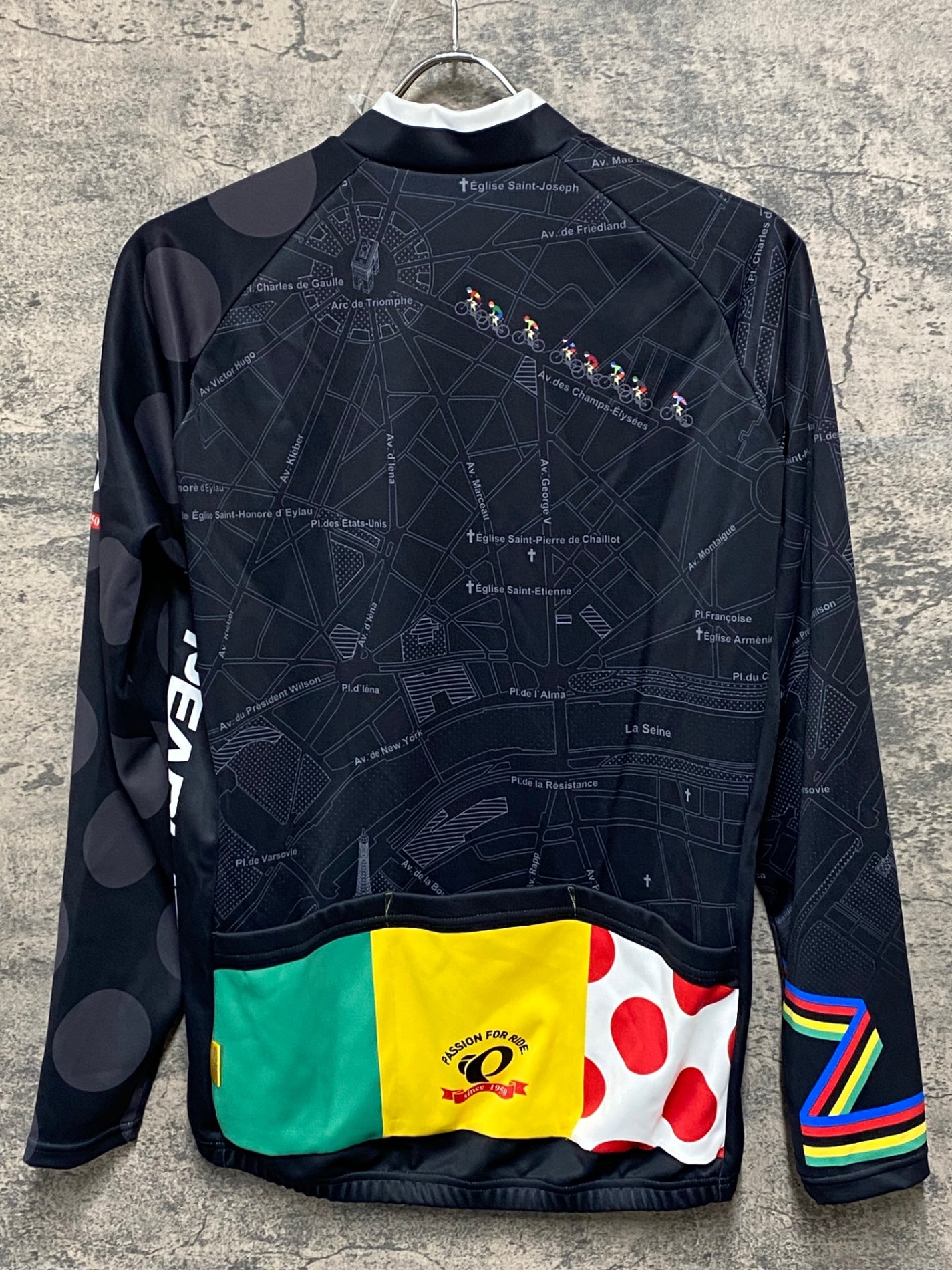 JA636 パールイズミ PEARL iZUMi 長袖 サイクルジャケット 黒 L 裏起毛