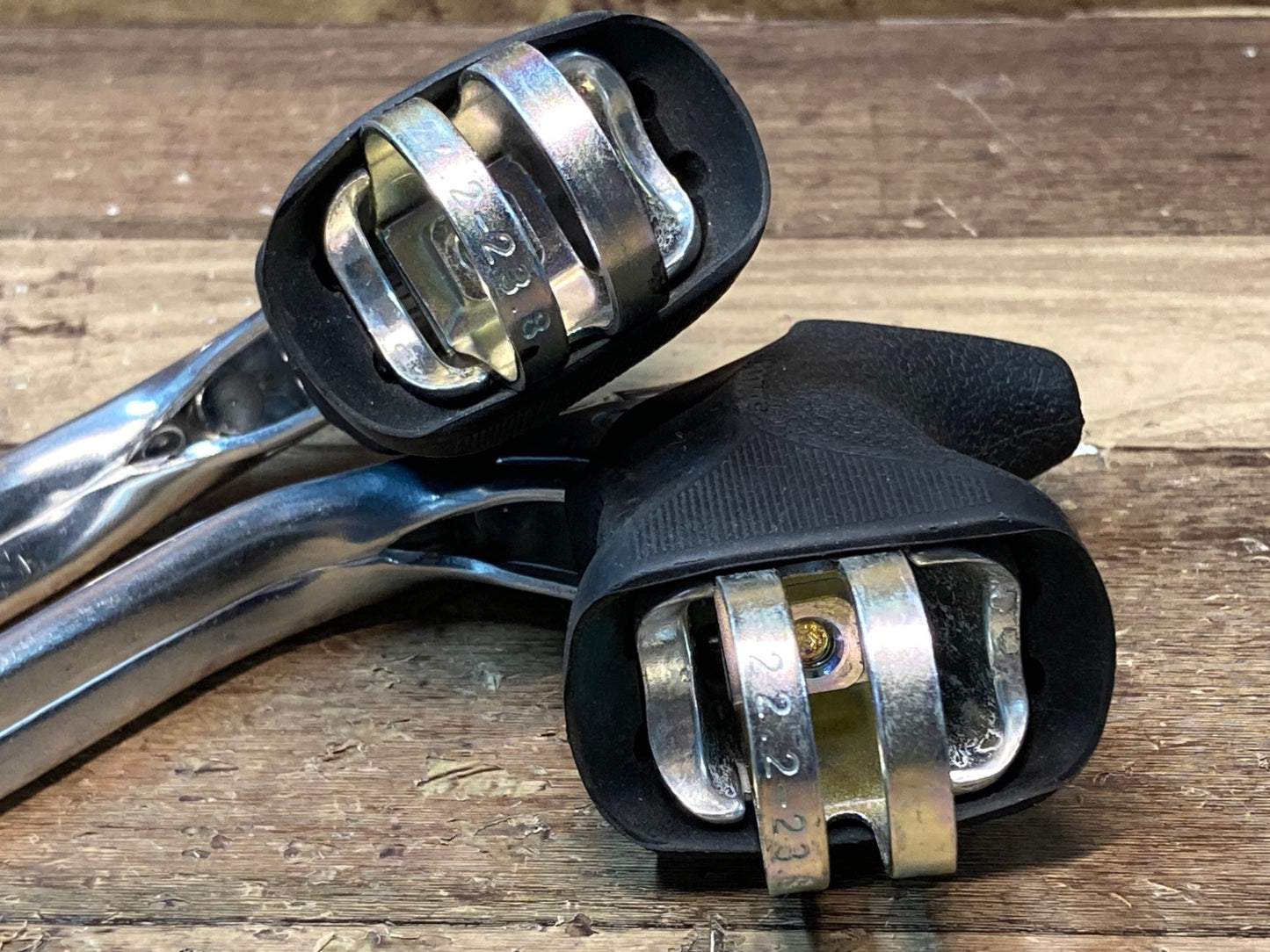 GK854 ダイアコンペ DIA-COMPE RELEASE ブレーキレバー ブラケット黒 茶 付属