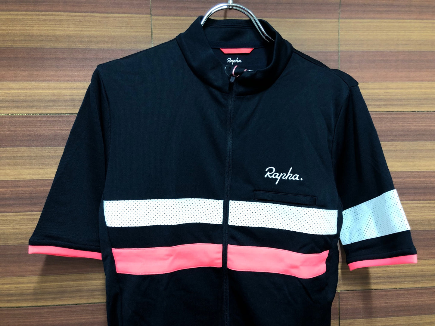 IP962 ラファ Rapha BREVET JERSEY 半袖 サイクルジャージ 紺 S