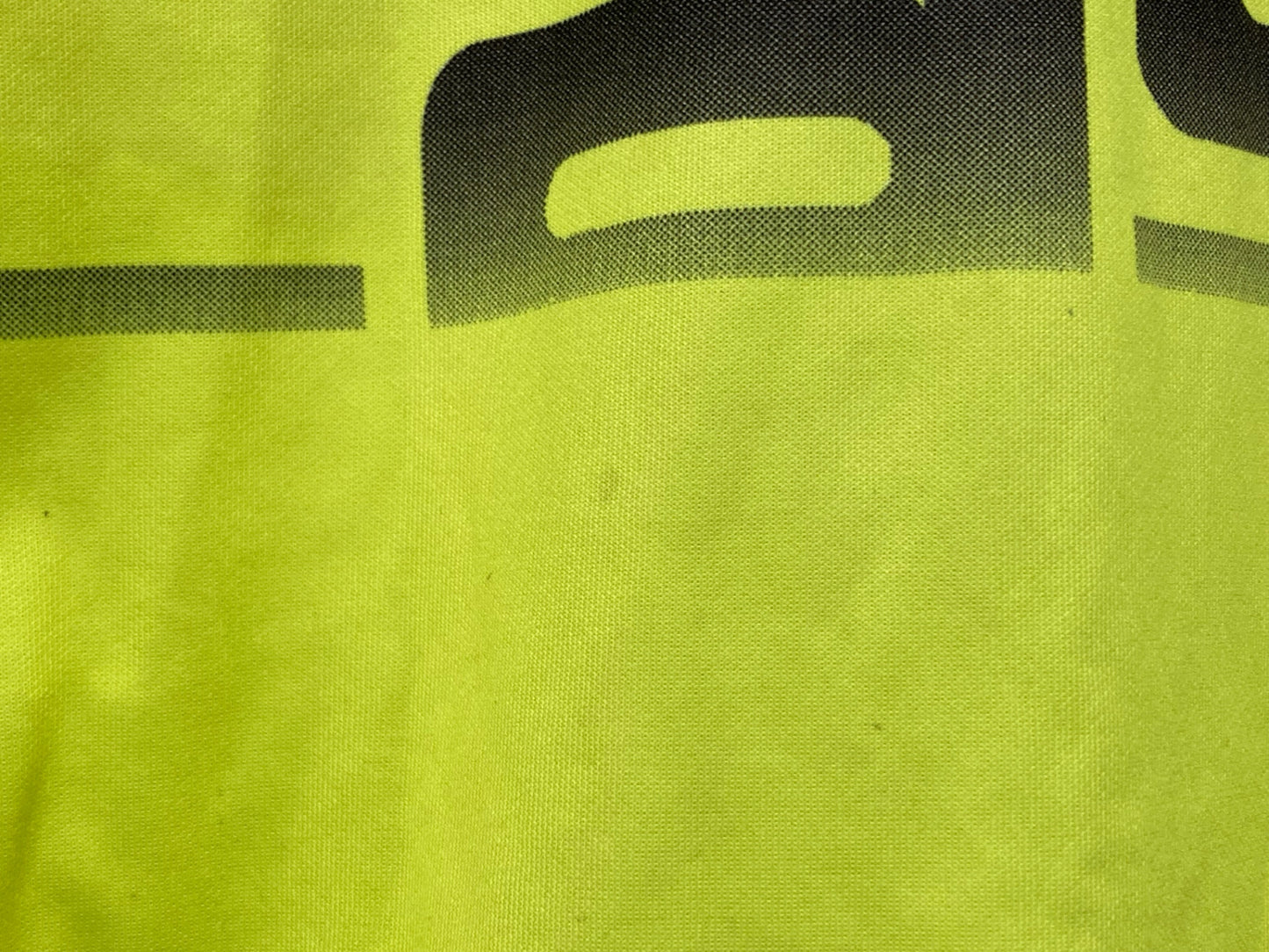 IO737 カステリ CASTELLI 長袖 サイクルジャージ 黄 S 裏起毛 ※汚れ