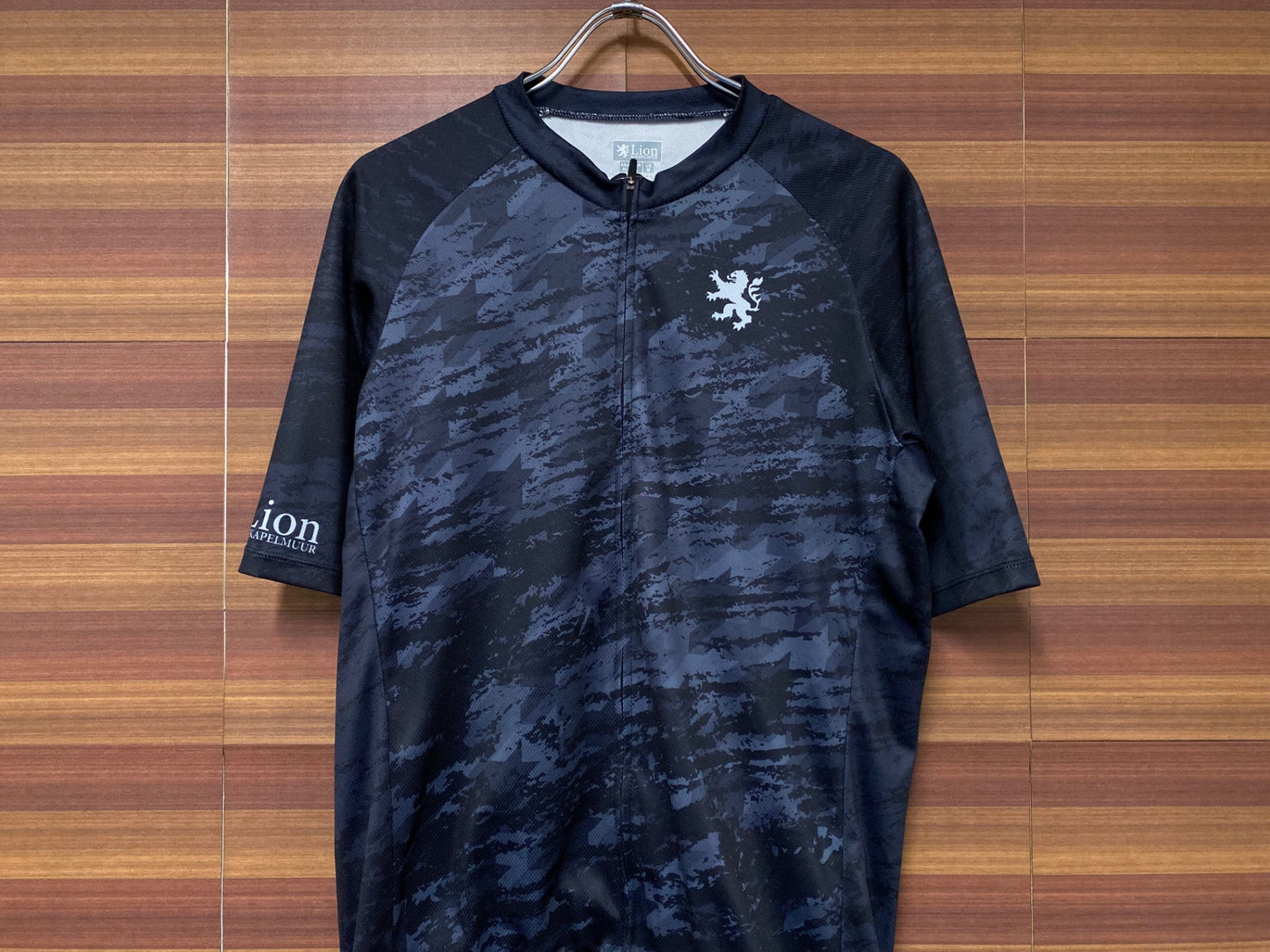 IN600 リオンドカペルミュール Lion de KAPELMUUR 半袖 サイクルジャージ 紺 XL