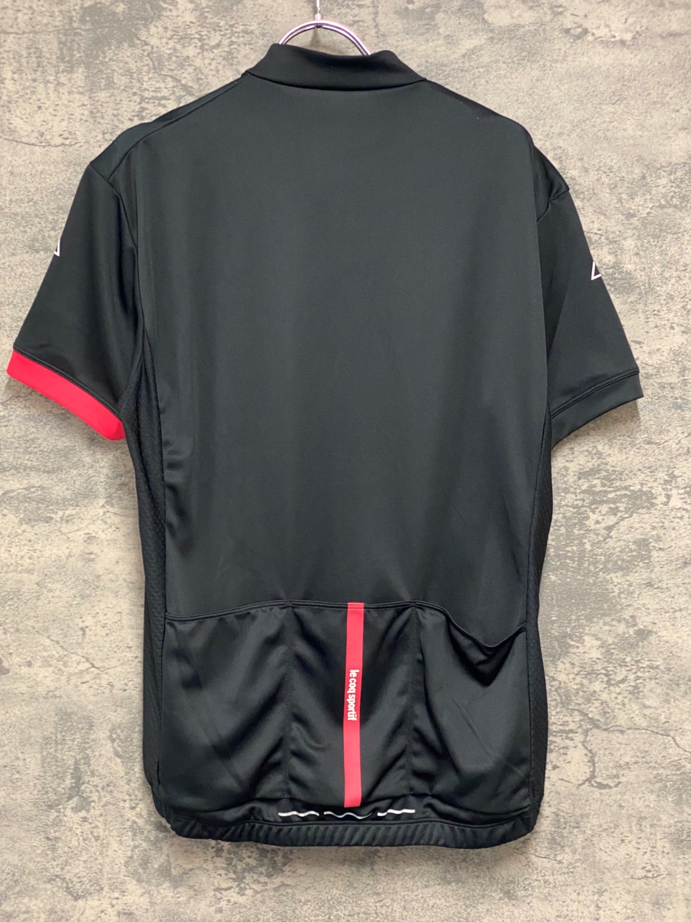 JC108 ルコックスポルティフ le coq sportif 半袖 サイクルジャージ 黒 O