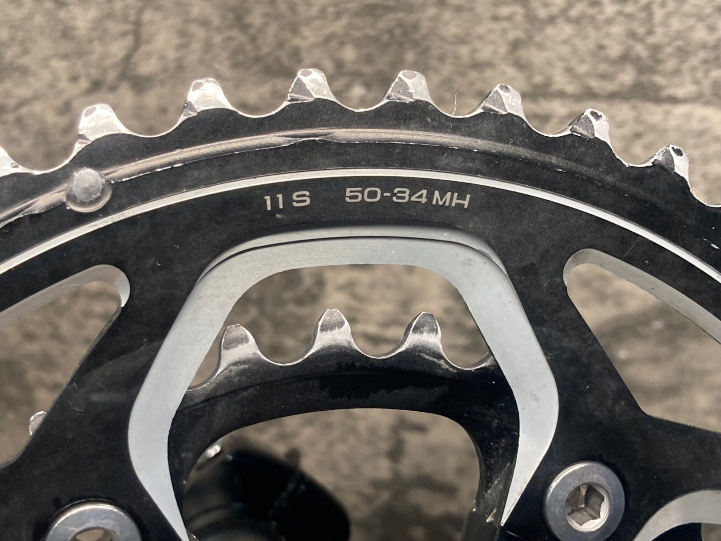 IY319 シマノ SHIMANO FC-RS500 クランクセット 170mm 50/34T 黒 2x10S