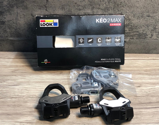 IV367 ルック LOOK ケオ KEO2 MAX CARBON ビンディングペダル クロモリシャフト 未使用