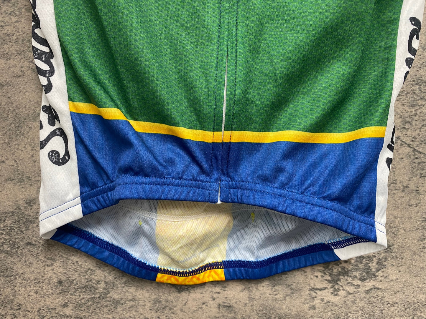 JD263 サンボルト SUNVOLT 半袖 サイクルジャージ 青 緑 黄 XS かわうその自転車屋さん 痛ジャージ