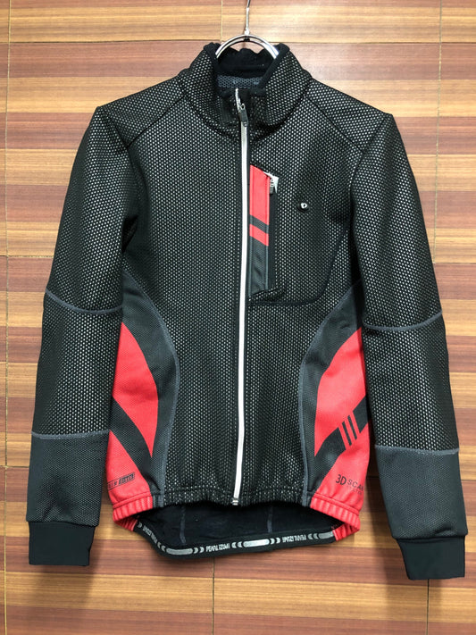 IM792 パールイズミ PEARL iZUMi 長袖 サイクルジャケット 黒 赤 S WINDBREAK TITANIUM