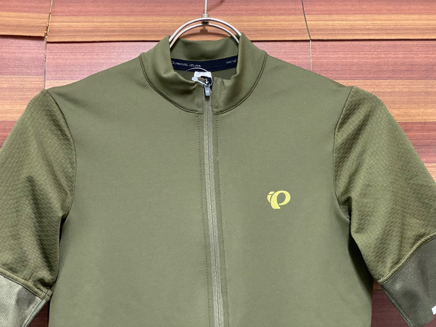 IV372 パールイズミ PEARL iZUMi 半袖 サイクルジャージ カーキ M