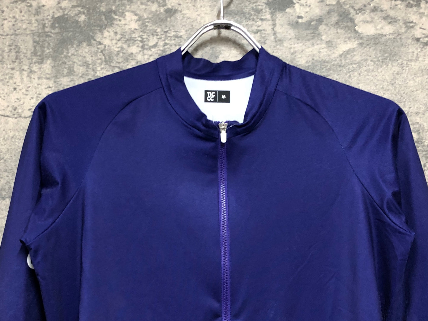 JB649 TICCC 長袖 サイクルジャージ パープル M 裏起毛