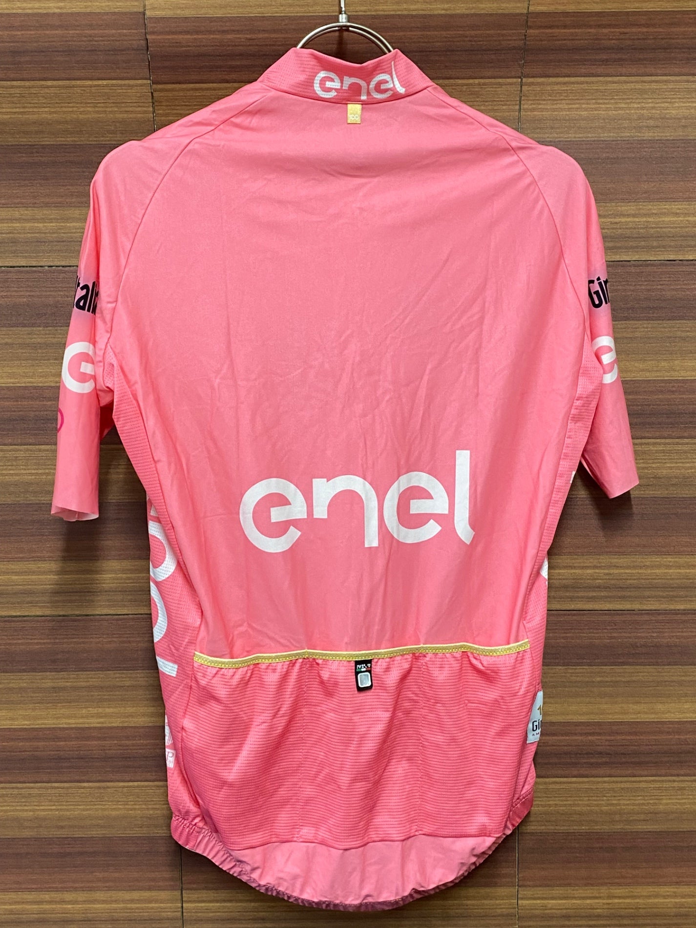 IT945 サンティーニ Santini 半袖 サイクルジャージ ハーフジップ Giro d'Italia ピンク L