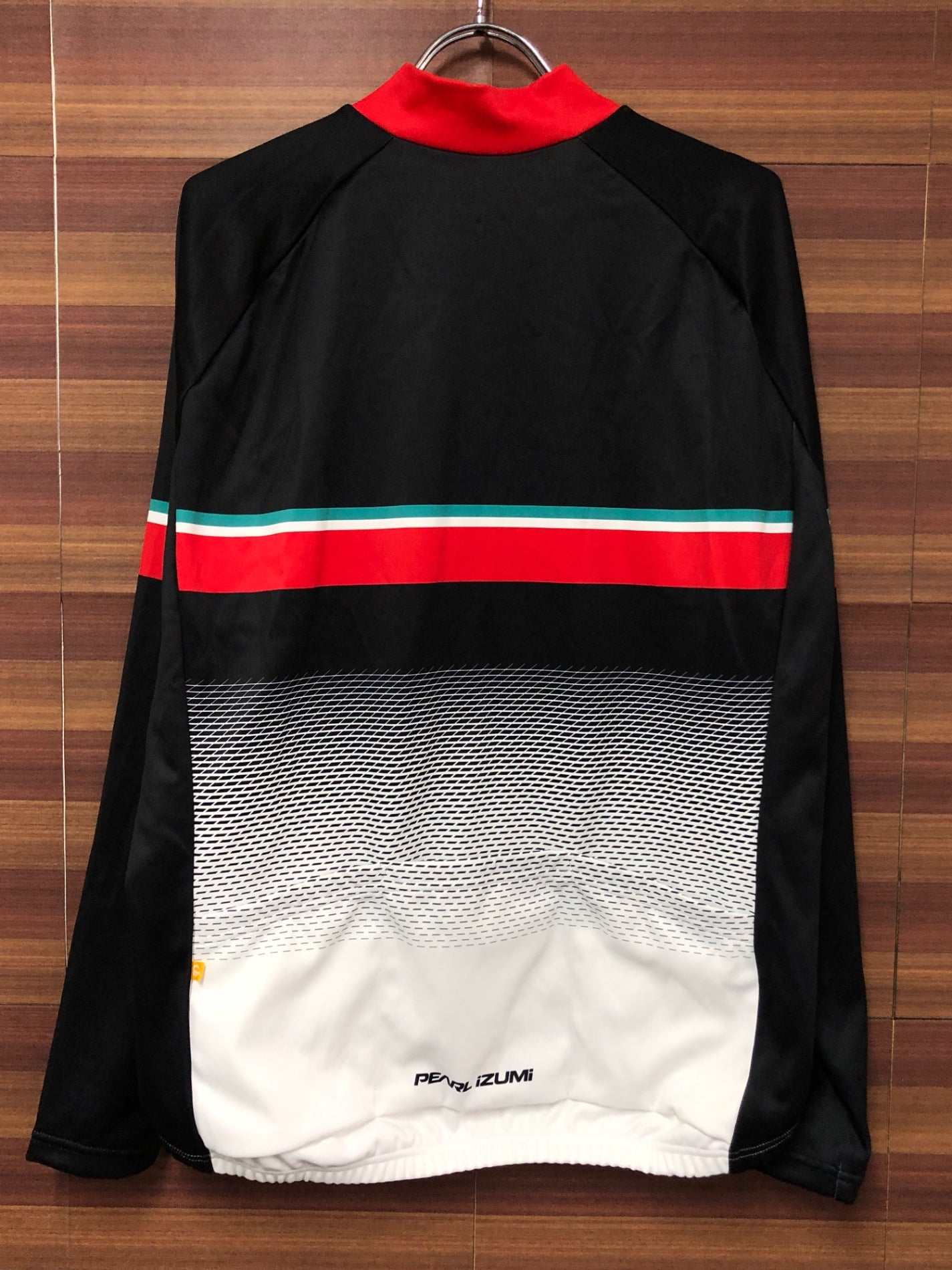 IQ479 パールイズミ PEARL IZUMI 長袖 サイクルジャージ 裏起毛 黒赤白 BL