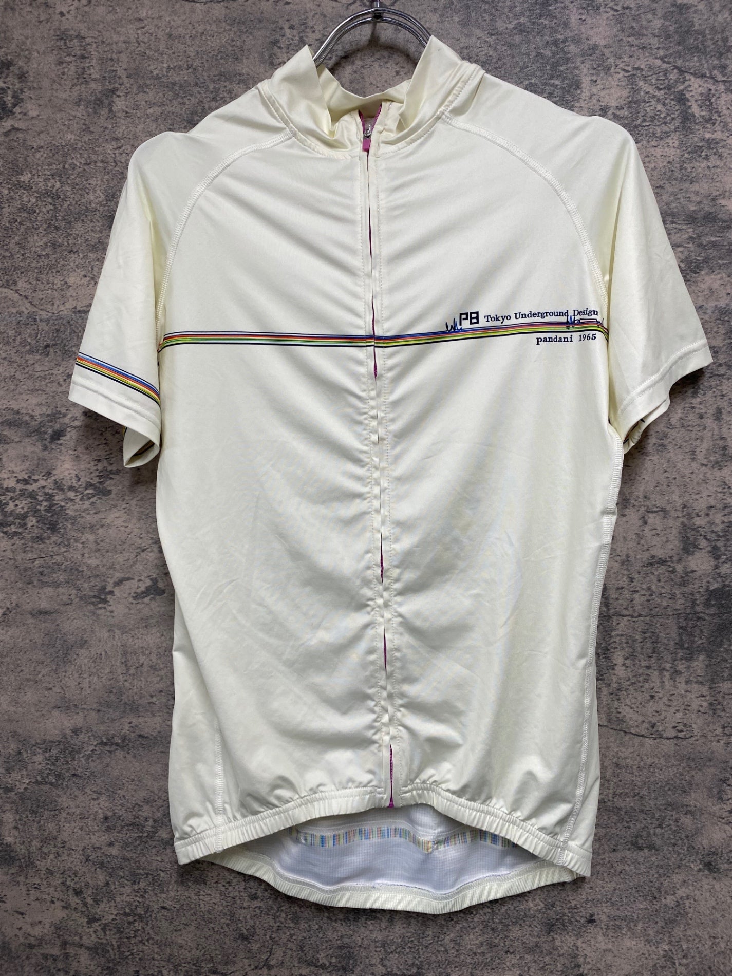 JC542 パンダーニ Pandani BLACK LABEL 半袖サイクルジャージ オフホワイト M