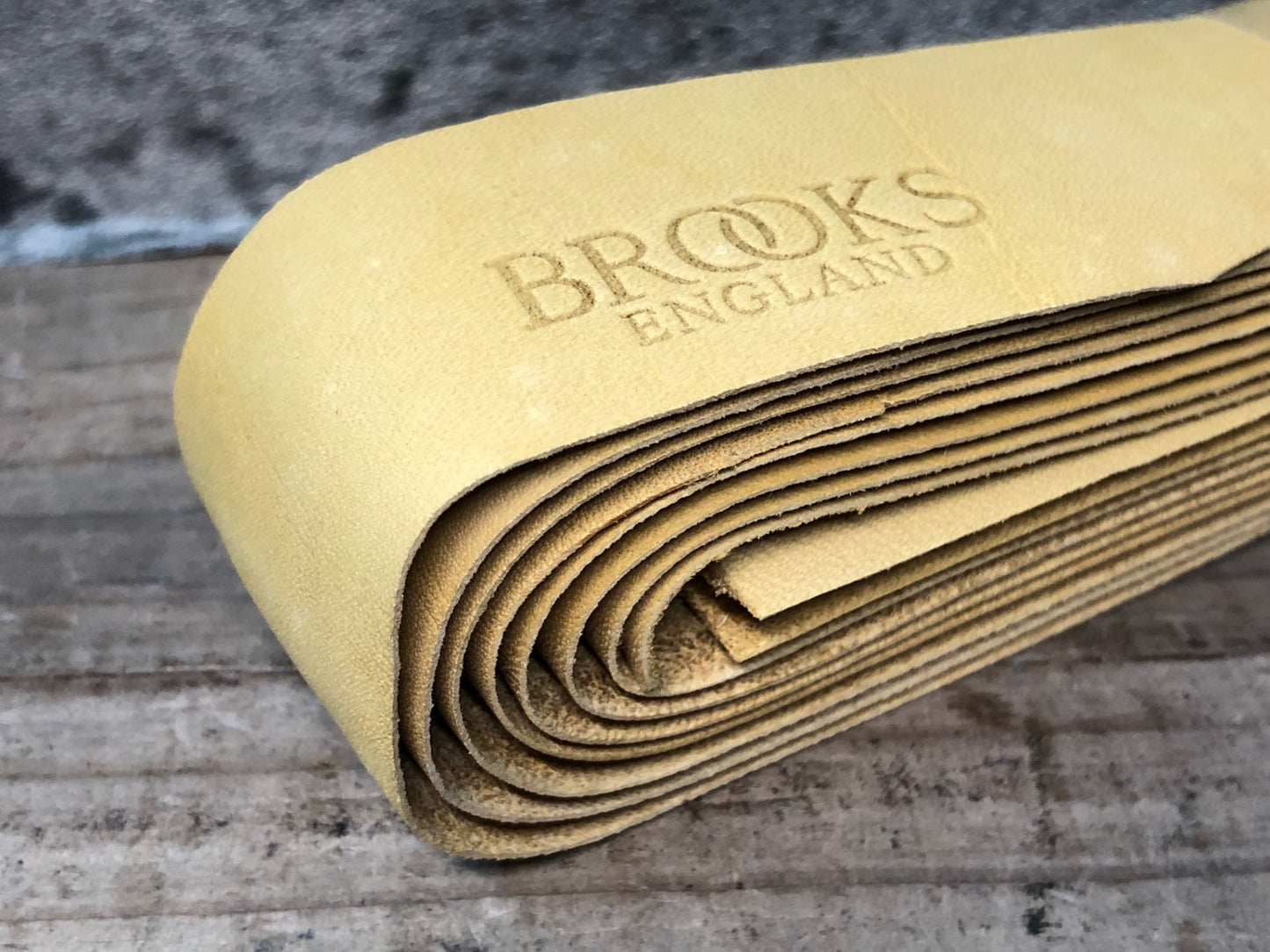 IO829 ブルックス BROOKS 皮 バーテープ マスタード 未使用