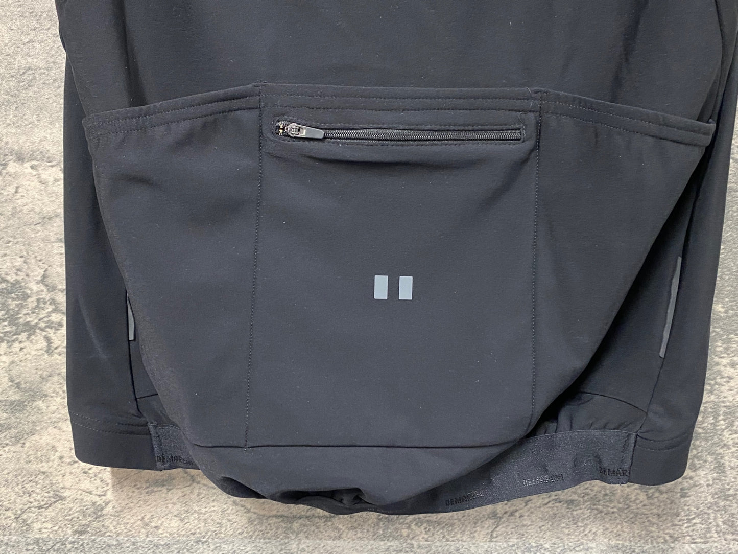 JB449 デマルキ DE MARCHI WINDPROOF FRONT VEST ジレ 黒 裏起毛 M